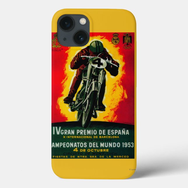 Funda De Case-Mate Para iPhone Cartel de Gran Premio de España en Europa (Reverso)