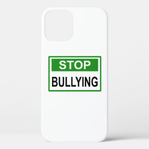 Funda Para iPhone 12 Cartel de Pare el Acoso verde