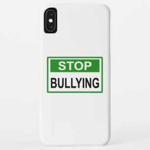 Funda Para iPhone XS Max Cartel de Pare el Acoso verde