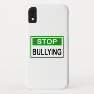 Funda Para iPhone XR Cartel de Pare el Acoso verde