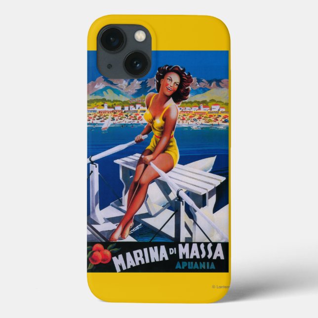 Funda De Case-Mate Para iPhone Cartel de viaje de Massa Marina (Reverso)