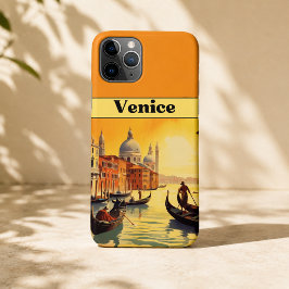 Funda Para iPhone 11 Pro Cartel de viaje vintage Venecia, Italia
