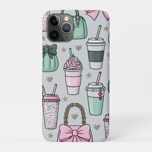 Funda De Case-Mate Para iPhone Carteras y lattes (Reverso)