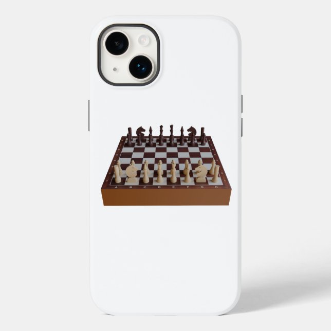 Funda De Case-Mate Para iPhone Cartón de ajedrez (Reverso )