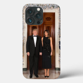 Funda Para iPhone 13 Pro Casa Blanca de los Navidades de Donald y Melania T