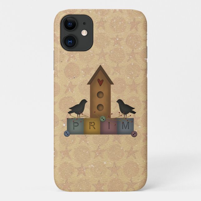 Funda De Case-Mate Para iPhone Casa de Aves Primitiva (Reverso)