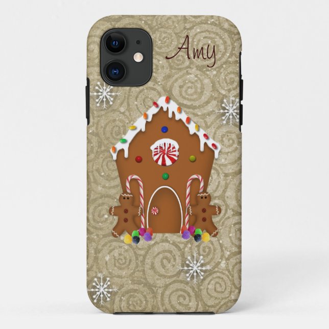 Funda De Case-Mate Para iPhone Casa de Gingerbread (Reverso)