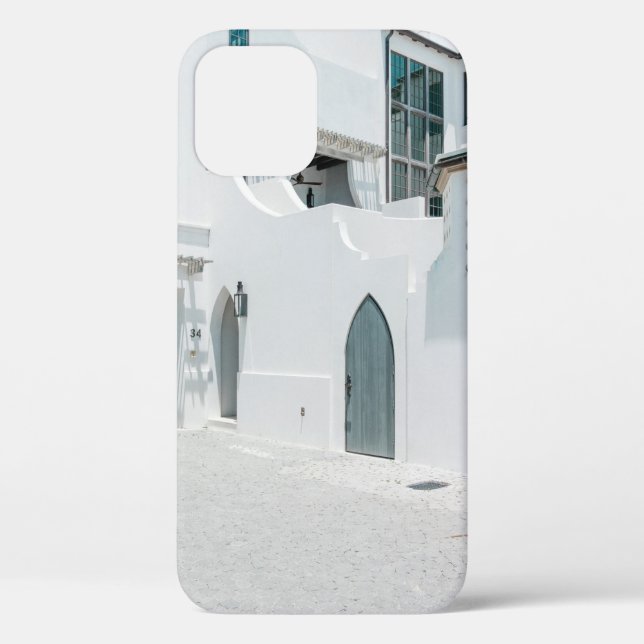 Funda De Case-Mate Para iPhone Casa de hormigón blanco (Reverso )