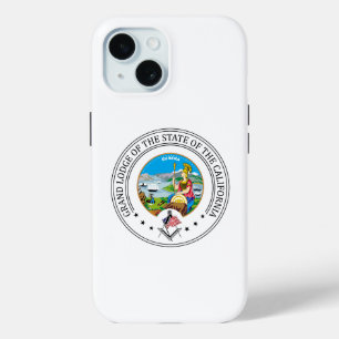 Funda Para iPhone 15 Casa de masonería del estado de California