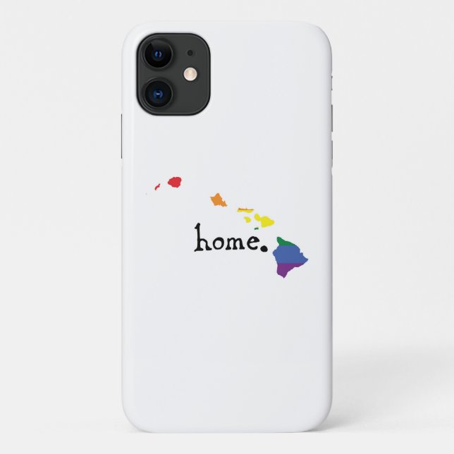 Funda De Case-Mate Para iPhone Casa del Orgullo Gay| Hawai (Reverso)