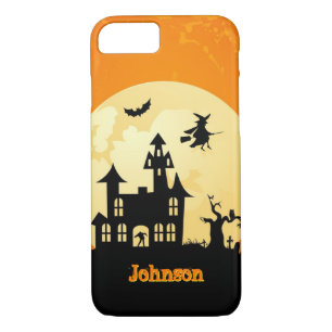 Funda Para iPhone 8/7 Casa encantada del claro de luna de Halloween en
