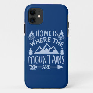 Funda Para iPhone 11 Casa es donde las montañas son amantes de la natur