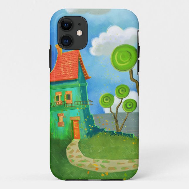 Funda De Case-Mate Para iPhone casamata de la casa del dibujo animado (Reverso)