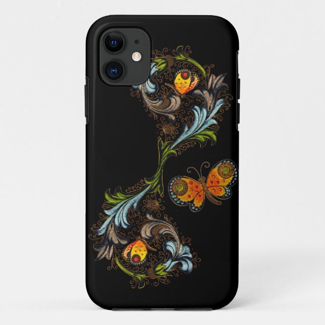 Funda De Case-Mate Para iPhone Casamata de pintura floral florentina iPhone5 (Reverso)