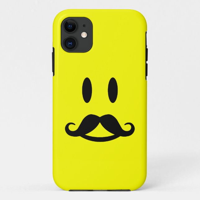 Funda De Case-Mate Para iPhone Casamata feliz del iPhone 5 del bigote (Reverso)