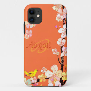 title_seo2 Casamata floral del iPhone 5 del pájaro y de la