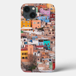 Funda Para iPhone 13 Casas coloridas en la colina