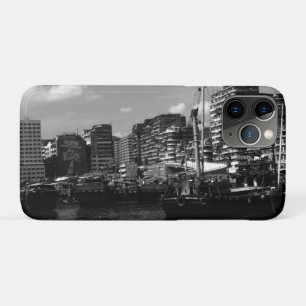 Funda Para iPhone 11 Pro Casas flotantes vintage en el río de Hong Kong Chi