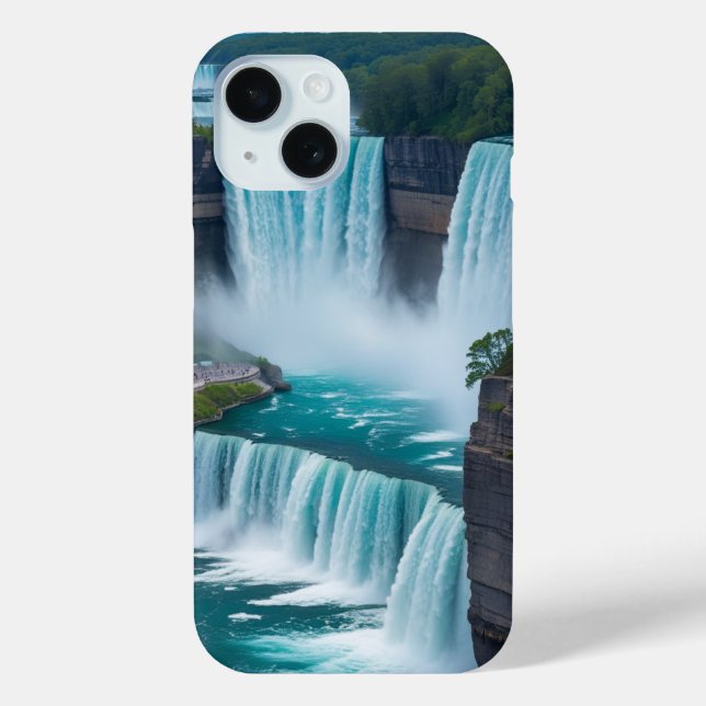 Funda De Case-Mate Para iPhone "Cascada Majestad - Vista de Niagara (Reverso )