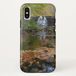 Funda Para iPhone XS Cascada otoño y naturaleza de Creek Pennsylvania