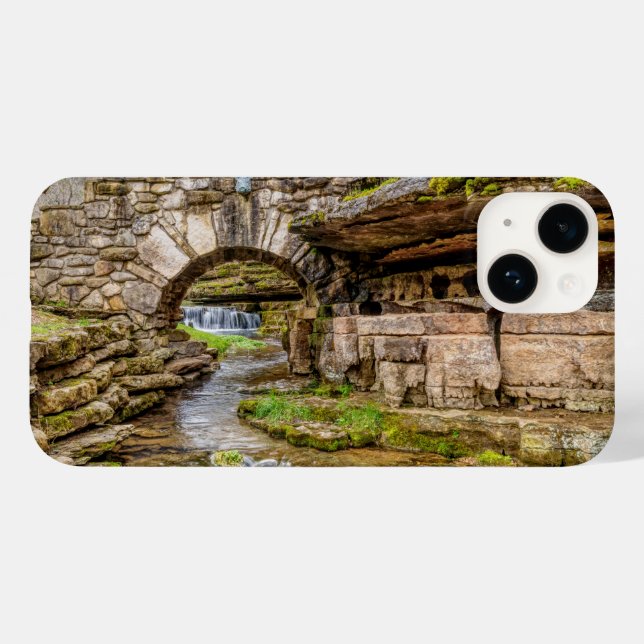 Funda De Case-Mate Para iPhone Cascada Ozarks bajo puente (Reverso  (Horizontal))