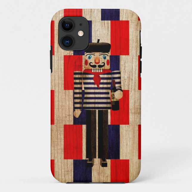 Funda De Case-Mate Para iPhone Cascanueces del francés del ANUNCIO (Reverso)