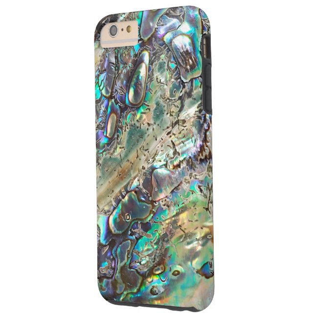 Funda De Case-Mate Para iPhone Cáscara del paua de la reina (Reverso Izquierdo)