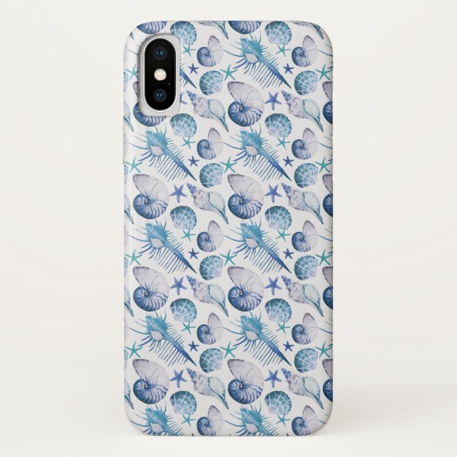 Funda De Case-Mate Para iPhone Cáscaras de la acuarela (Reverso)