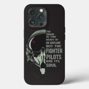 Funda Para iPhone 13 Pro Casco piloto de combate y máscara de oxígeno veloc