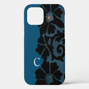 FUNDA PARA iPhone 12 CASE-MATE ANTIGUO PATRON DE ENCAJE NEGRO DIY INICI