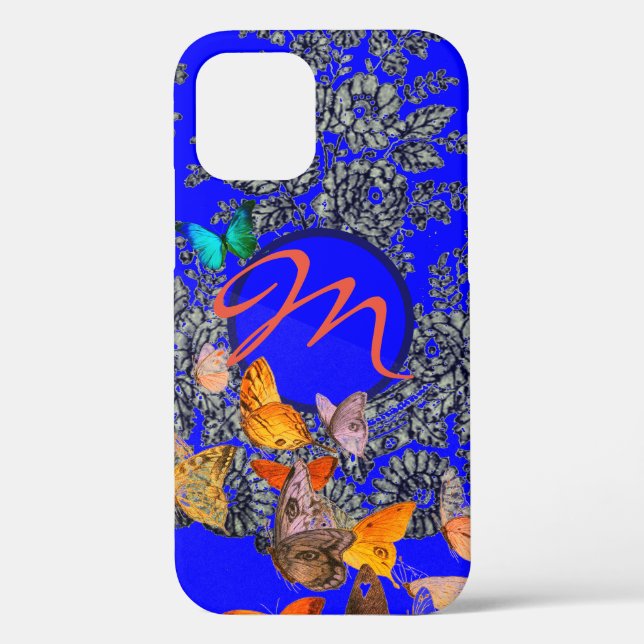 FUNDA DE Case-Mate PARA iPhone CASE MATE TOUGH PERSONALIZADO AZUL INICIAL ANTIGÜE (Reverso )