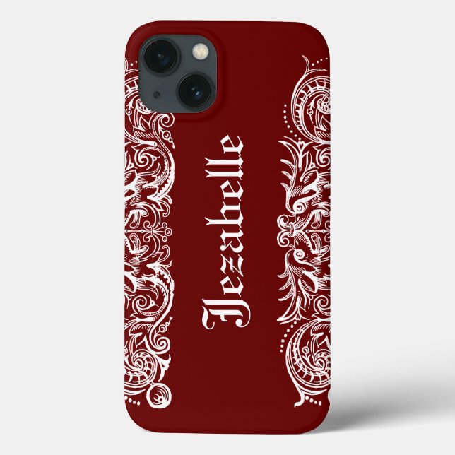 Funda De Case-Mate Para iPhone Casemato de impresión blanco Bound Monsters para i (Reverso)