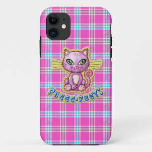 Funda Para iPhone 11 Casemato Purrfect Kitty Cat Plaid iPhone 5