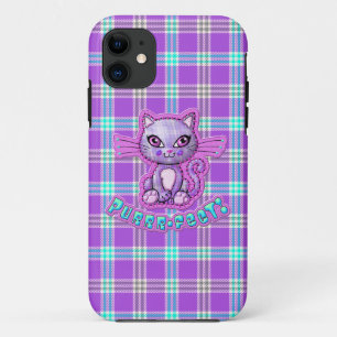 Funda Para iPhone 11 Casemato Purrfect Kitty Cat Plaid iPhone 5
