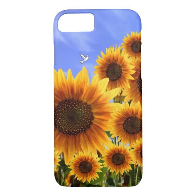 Funda De Case-Mate Para iPhone Cases de IPhone girasoles (Reverso)
