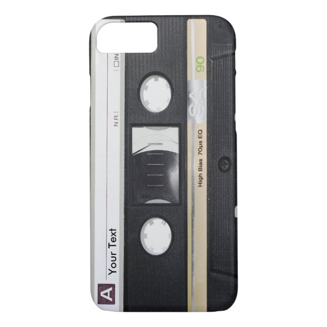 Funda De Case-Mate Para iPhone Caseta de música de la vieja escuela (Reverso)