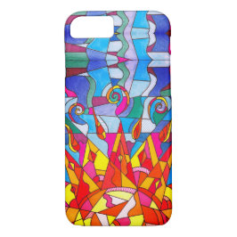 Funda Para iPhone 8/7 Caso abstracto del iPad del iPhone del sol