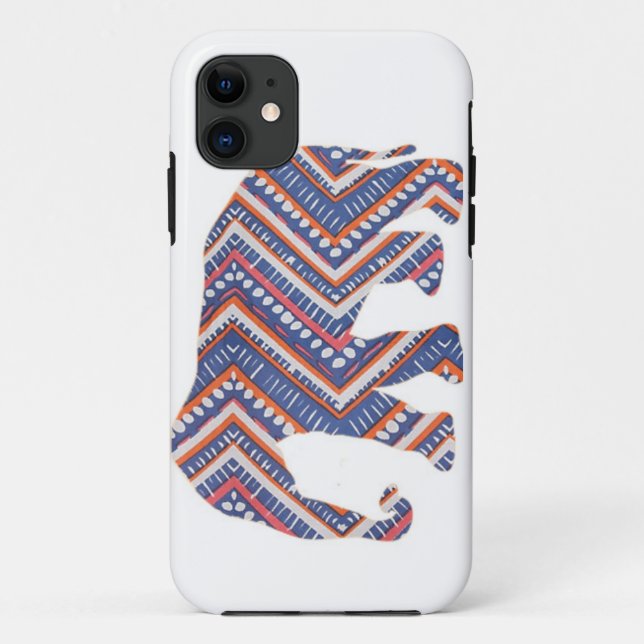 Funda De Case-Mate Para iPhone ¡Caso azteca del iPhone 5 del elefante! (Reverso)
