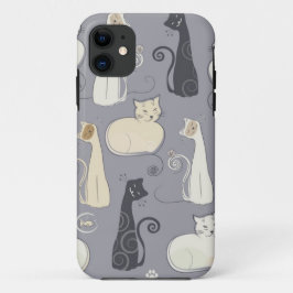 Funda Para iPhone 11 Caso caprichoso del iPhone 5 de los gatos