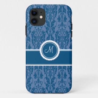 Funda Para iPhone 11 Caso con monograma del iPhone 5 del damasco del