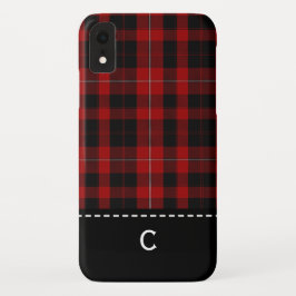 Funda Para iPhone XR Caso con monograma del iPhone XR de la tela