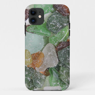 Funda Para iPhone 11 Caso de cristal del iPhone de la playa de Sandy