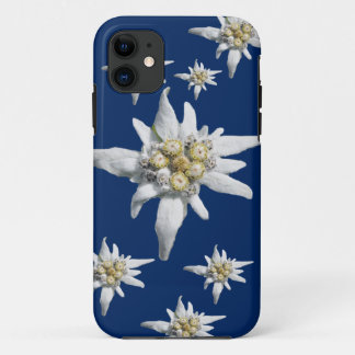 Funda Para iPhone 11 Caso de Edelweiss en fondo azul marino