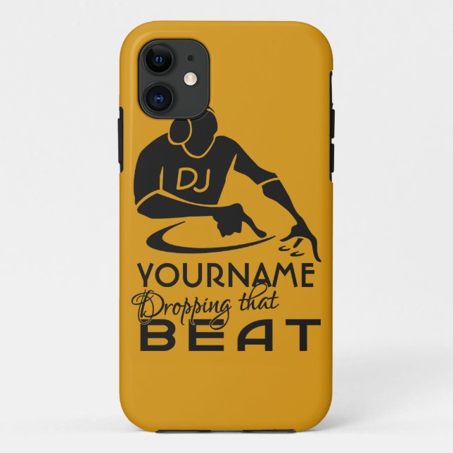Funda De Case-Mate Para iPhone Caso de encargo del iPhone de DJ (Reverso)