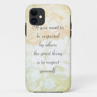 Caso de Iphone 5 del respecto usted mismo (cita de