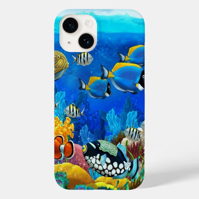 Funda De Case-Mate Para iPhone Caso de iphone de acuario (Reverso )