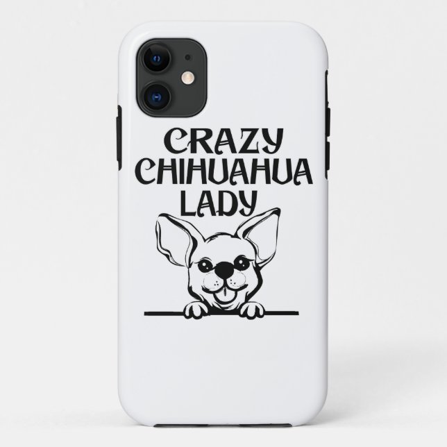 Funda De Case-Mate Para iPhone Caso de Iphone de la chihuahua (Reverso)