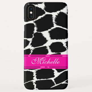 Funda Para iPhone XS Max Caso de iphone en blanco, negro y rosa