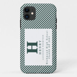 Funda Para iPhone 11 CASO DE iPhone INICIAL DE GRADUACIÓN Funda-Mate