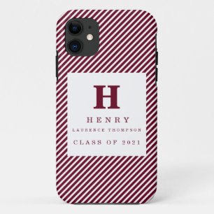 Funda Para iPhone 11 CASO DE iPhone INICIAL DE GRADUACIÓN Funda-Mate